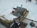 klea and jessica R in the hot tub zoomed back to see snow mar 18 2007
